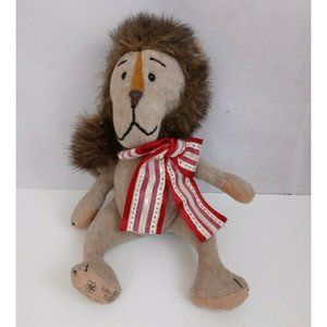 Vintage 1993 Poseable Lion With Bow 10" Plush Collectible Rare